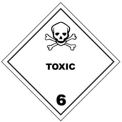 Toxic Class 6 Label