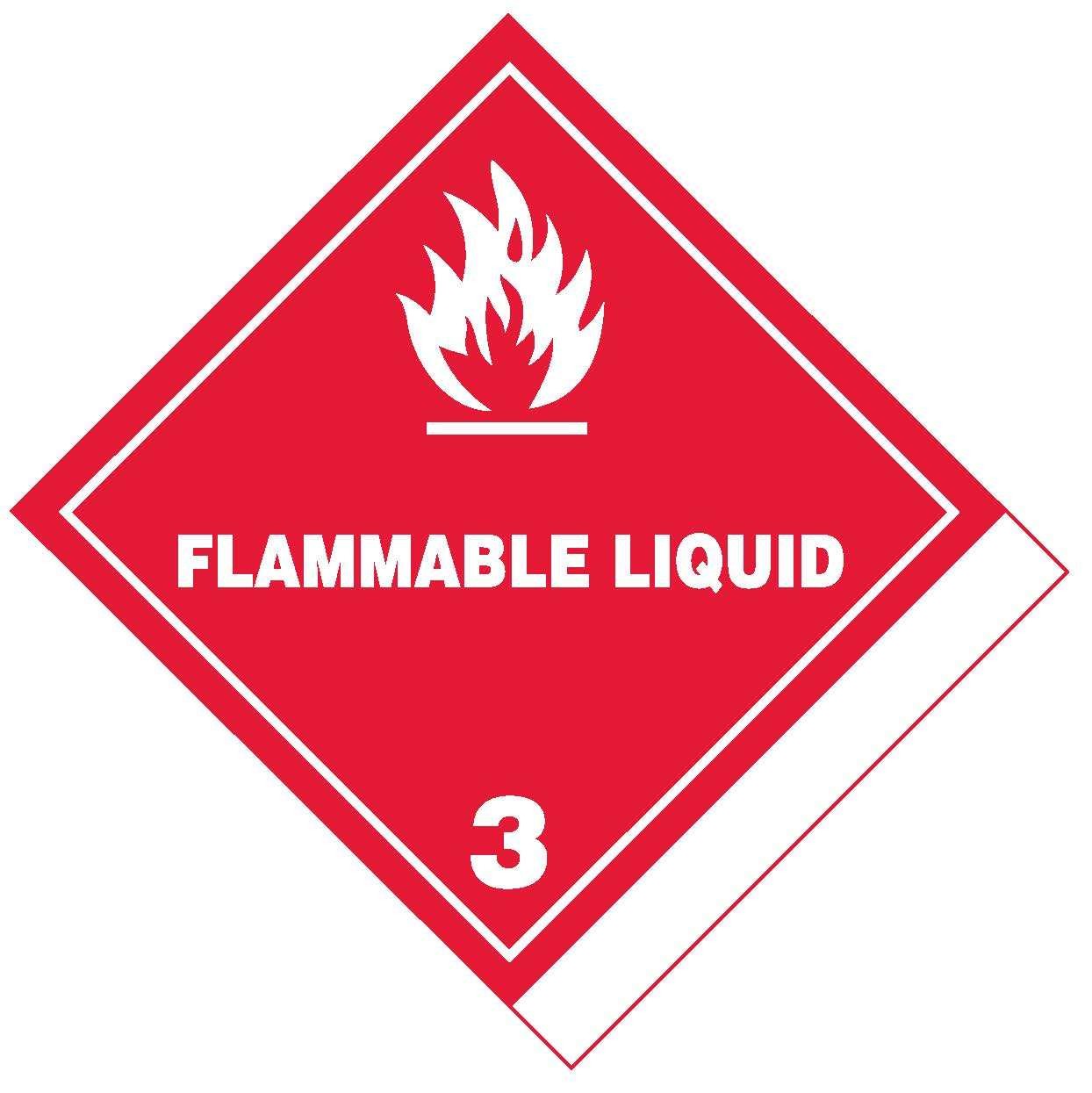 Flammable Liquid Class 3 (Blank)