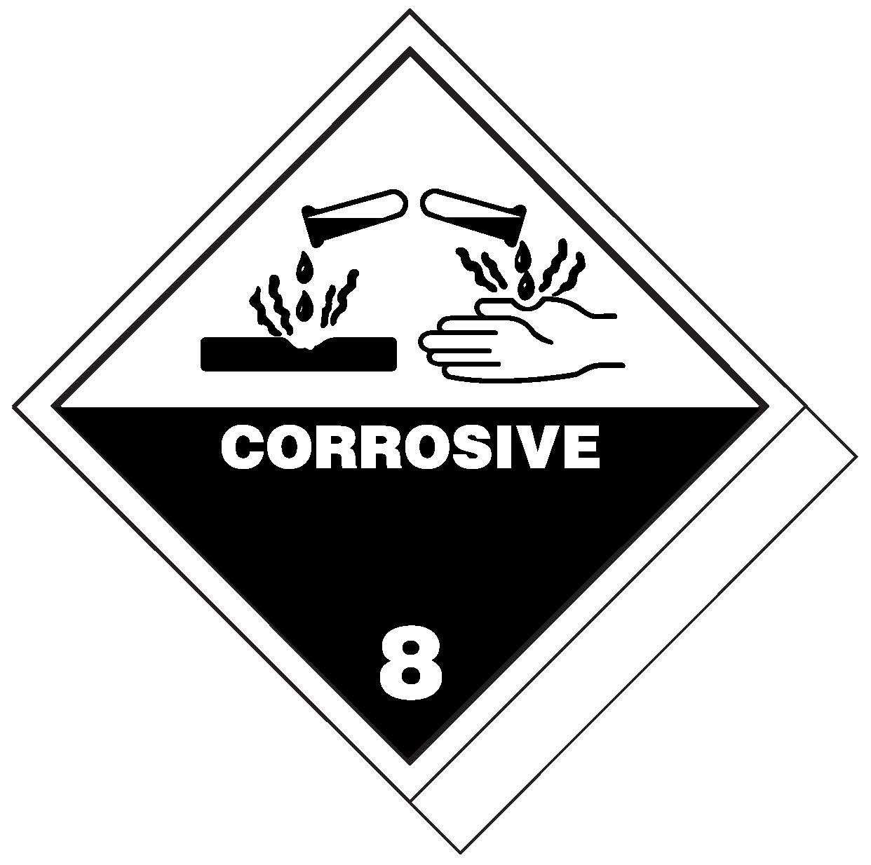 Corrosive Class 8 (Blank)