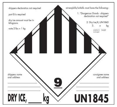 Dry Ice Class 9