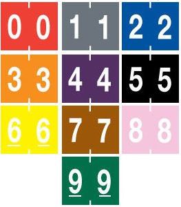 System 2500 Numeric Labels