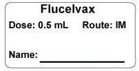 Flucelvax Dose: 0.5/Route: IM  Vaccine Label