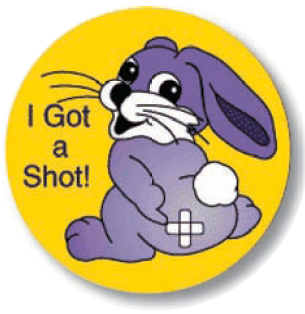 I Got A Shot! Kiddie Stickers