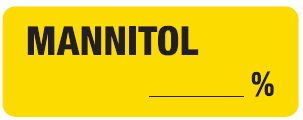 Mannitol ____% Syringe Label
