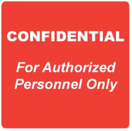HIPAA Confidential Label