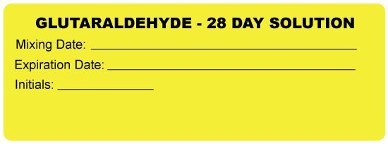 Glutaraldehyde - 28 Day Solution Label