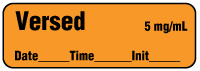 Versed 5 mg/mL - Date, Time, Init. Anesthesia Label