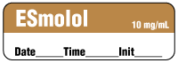 ESmolol 10 mg/mL - Date, Time, Init. Anesthesia Label