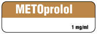 METOprolol  1 mg/mL Anesthesia Label