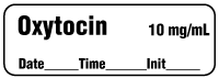 Oxytocin 10 mg/mL - Date, Time, Init. Anesthesia Label Oxytocin 10 mg/mL - Date, Time, Init. Anesthesia Label