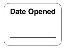Date Opened Label