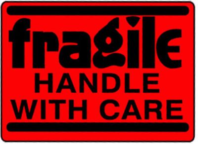 Fragile Handle With Care Label