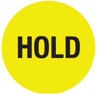 Hold Label (Yellow)