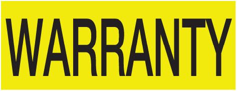 Warranty Label