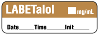 LABETalol  ___mg/mL - Date, Time, Init. Anesthesia Label