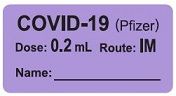COVID-19 (Pfizer) Dose: 0.2 mL/Route: IM Vaccine Label