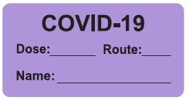 COVID-19 (Blank) Vaccine Label