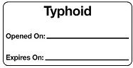 Typhoid Opened on: /Expires on: Vaccine Label