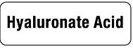 Hyaluronate Acid Syringe Label