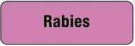 Rabies Syringe Label