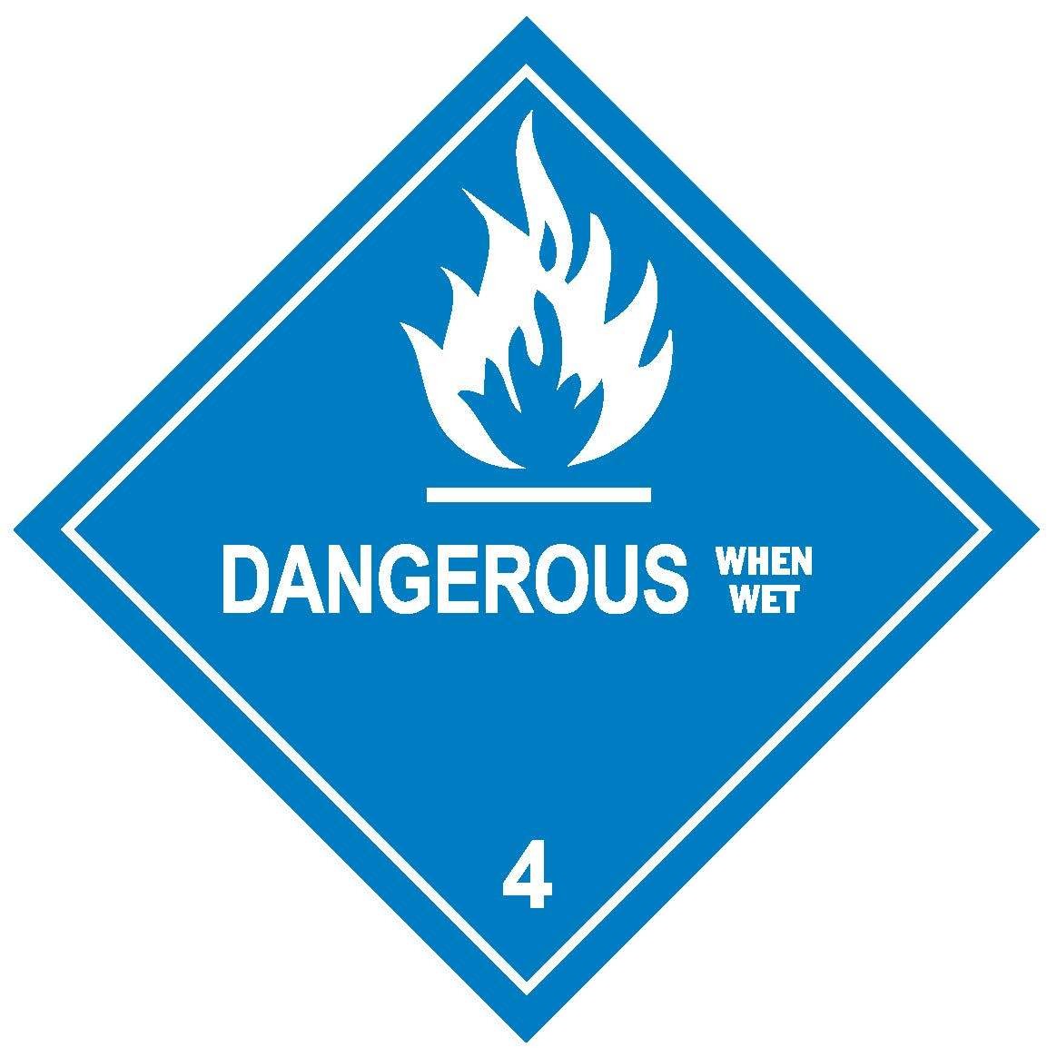 Dangerous When Wet Label