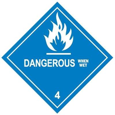 Dangerous When Wet Label