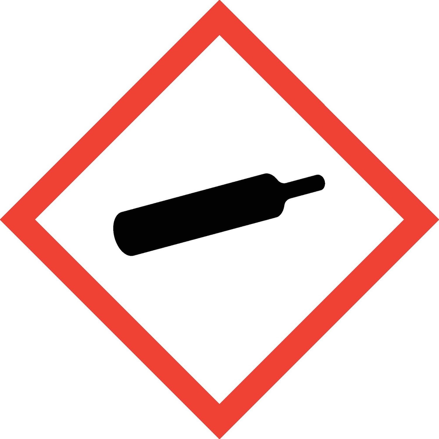 GHS Pictogram Label - Gas Cylinder, 1.25 GHS Pictogram Label - Gas Cylinder, 1.25" x 1.25"
