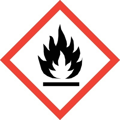 GHS Pictogram Label - Flame, 2" x 2"