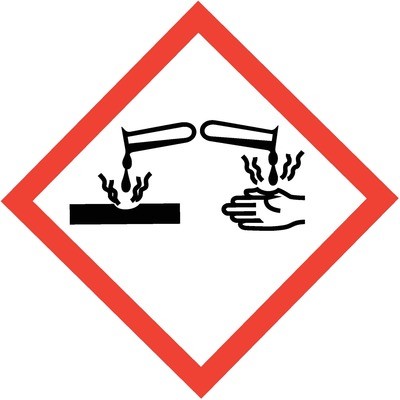 GHS Pictogram Label - Corrosion, 2" x 2"