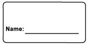 "Name_______" Blank Vaccine Label