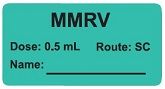 MMRV Dose: 0.5 mL/Route: SC  Vaccine Label