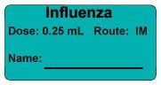 Influenza Dose: 0.25 mL/Route: IM  Vaccine Label