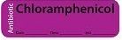 Chloramphenicol - Date, Time, Init. Antibiotic Syringe Label