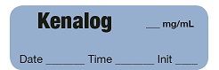 Kenalog __mg/ml - Date, Time, Init. Syringe Label