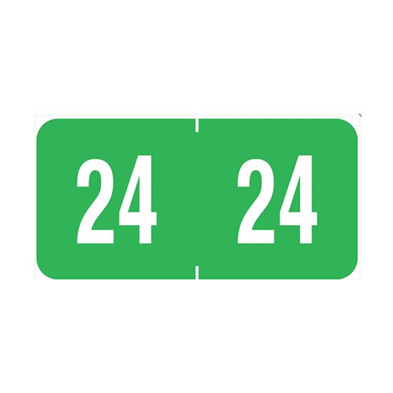 System 1900-24-Green Year Code Labels (2024)