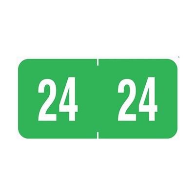 System 1900-24-Green Year Code Labels (2024)