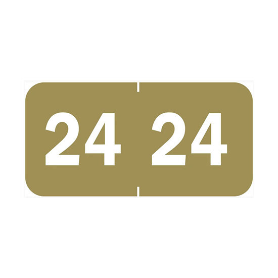 System 1900-24-Gold Year Code Labels (2024)