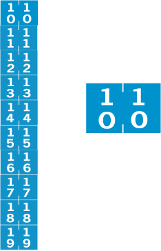 System 2410 #10 - #19 Numeric Labels System 2410 #10 - #19 Numeric Labels