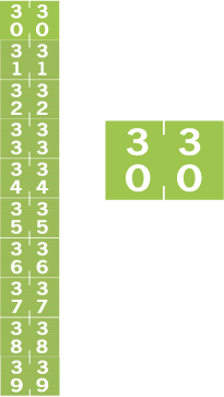 System 2430 #30 - #39 Numeric Labels System 2430 #30 - #39 Numeric Labels