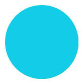 3/4" Light Blue Dot Label - Permanent