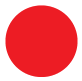 3/4" Red Dot Label - Permanent