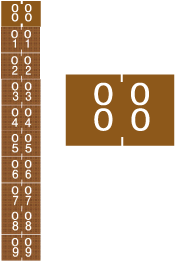 System 3000 #00 - #09 Numeric Labels System 3000 #00 - #09 Numeric Labels