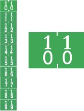 System 3010 #10 - #19 Numeric Labels