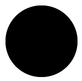 3/4" Black Dot Label - Removable