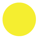 3/4" Yellow Dot Label - Removable