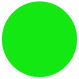 Large 1-1/4" Fluorescent Green Removeable Dot