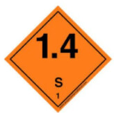 Explosives 1.4 S Label