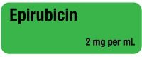 Epirubicin 2 mg per mL Syringe Label