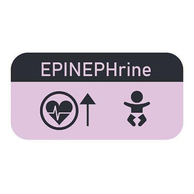 Epinephrine Infusion Bag Label  