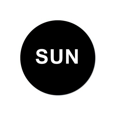 SUN 1 SUN 1" - Water Dissolvable